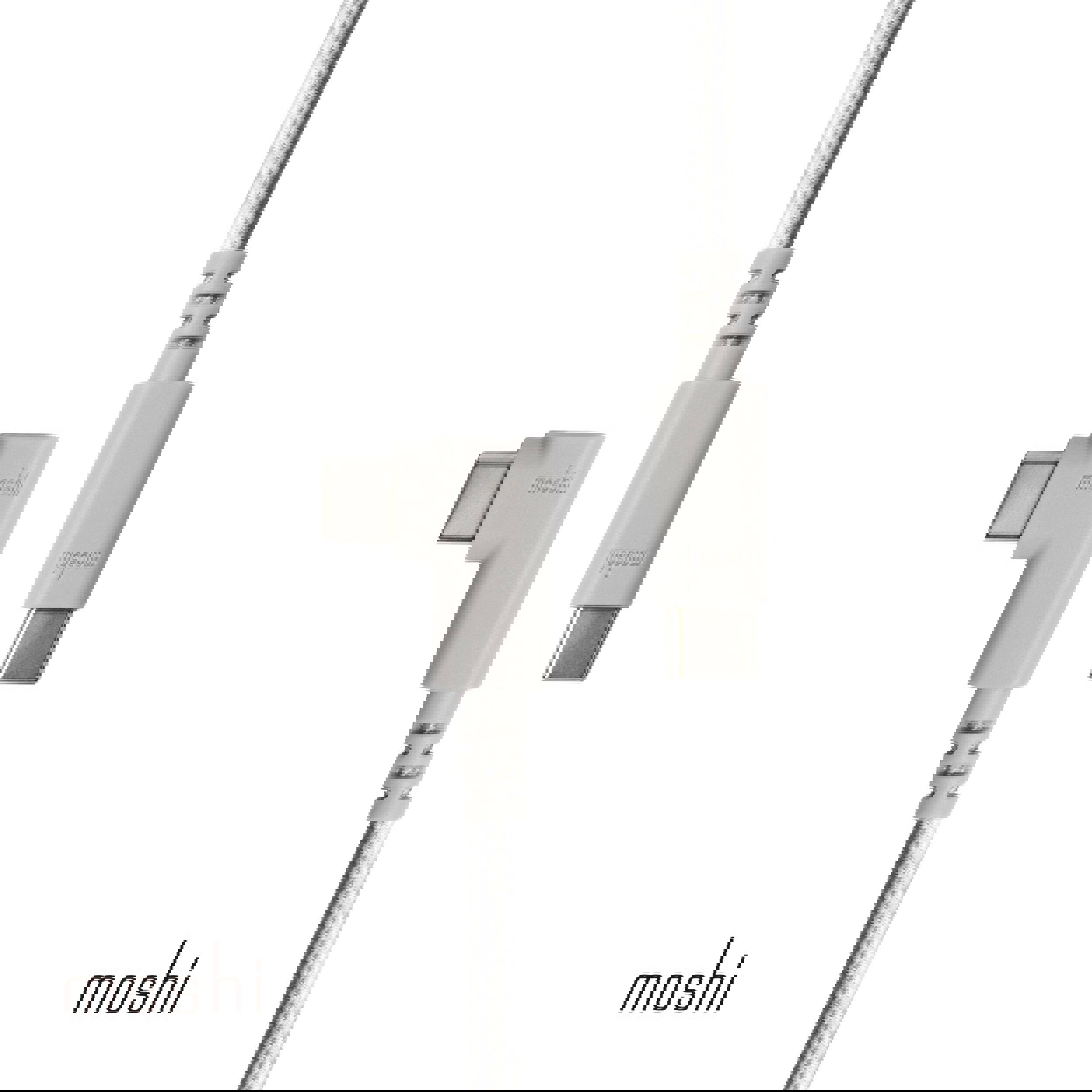 【Moshi】90度彎頭充電傳輸線1.5m(適用機型所有支持 USB-C 的裝置（數據/電源）)