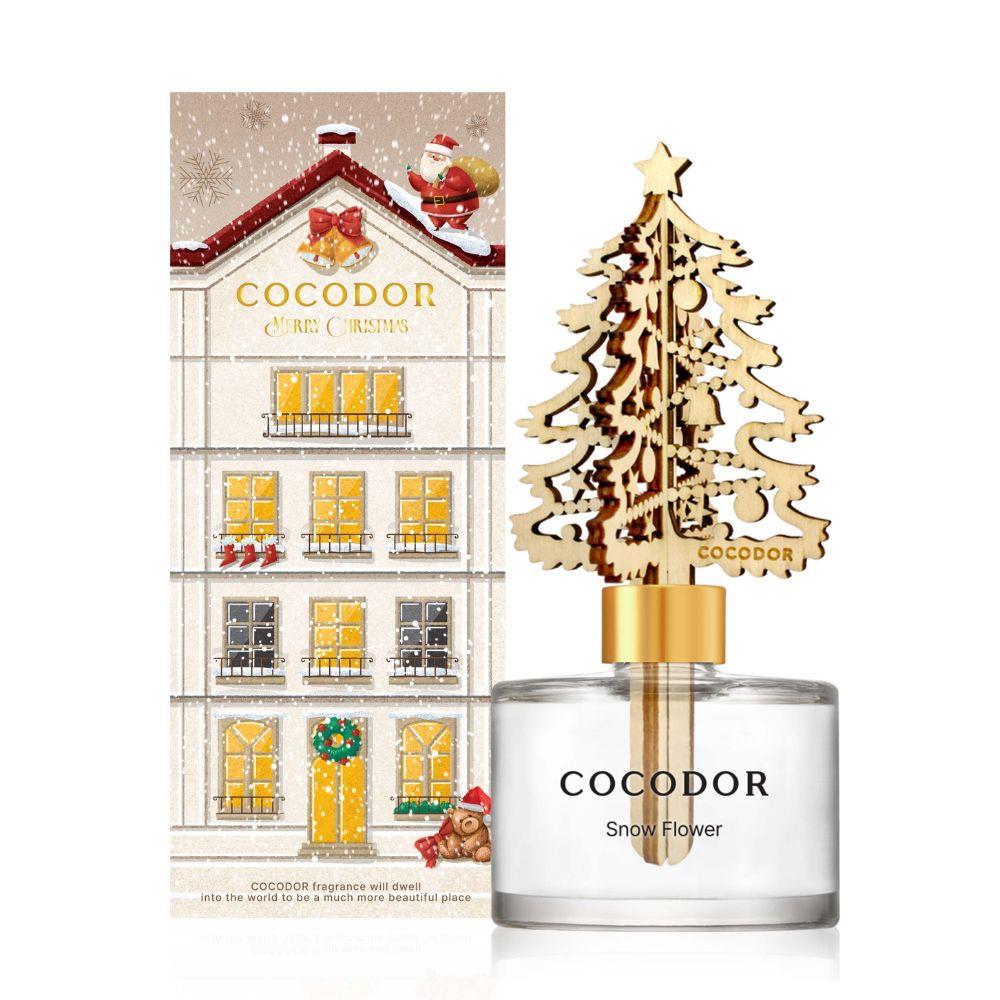 【cocodor】燦金聖誕樹擴香瓶200ml(雪地薔薇)