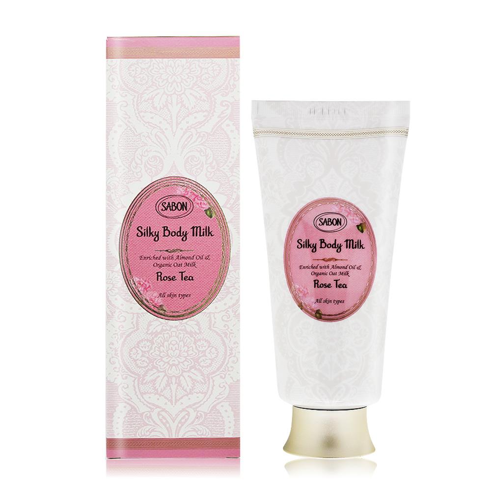 【SABON】玫瑰茶語絲綢身體乳液((200ml)(管裝)-國際航空版)