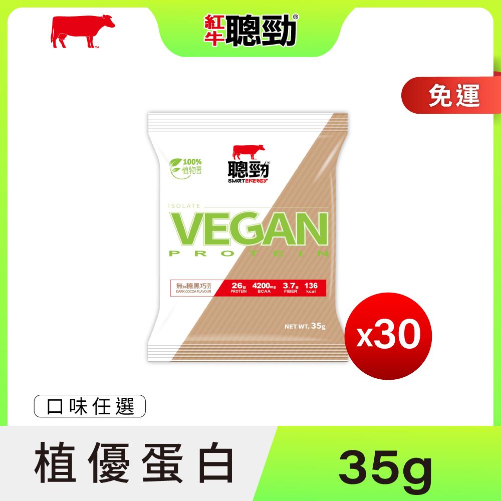 New全新上市【紅牛】紅牛聰勁分離植優蛋白35g隨手包王家梁推薦 (植物性蛋白、全素、無乳糖)