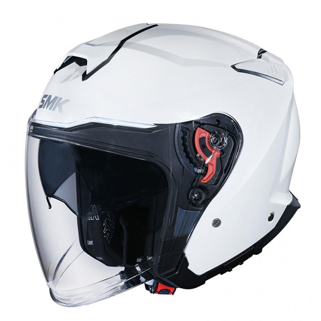 【高階開放式】SMK GTJ 素色 白 WHITE GL100 3/4罩式安全帽