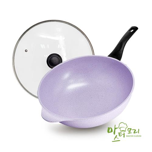 【韓國吉拉朵系列】薰衣草鈦陶瓷不沾炒鍋組32cm(1組x1)