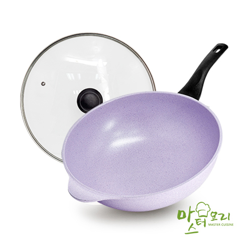 【韓國吉拉朵系列】薰衣草鈦陶瓷不沾炒鍋組32cm(1組x1)