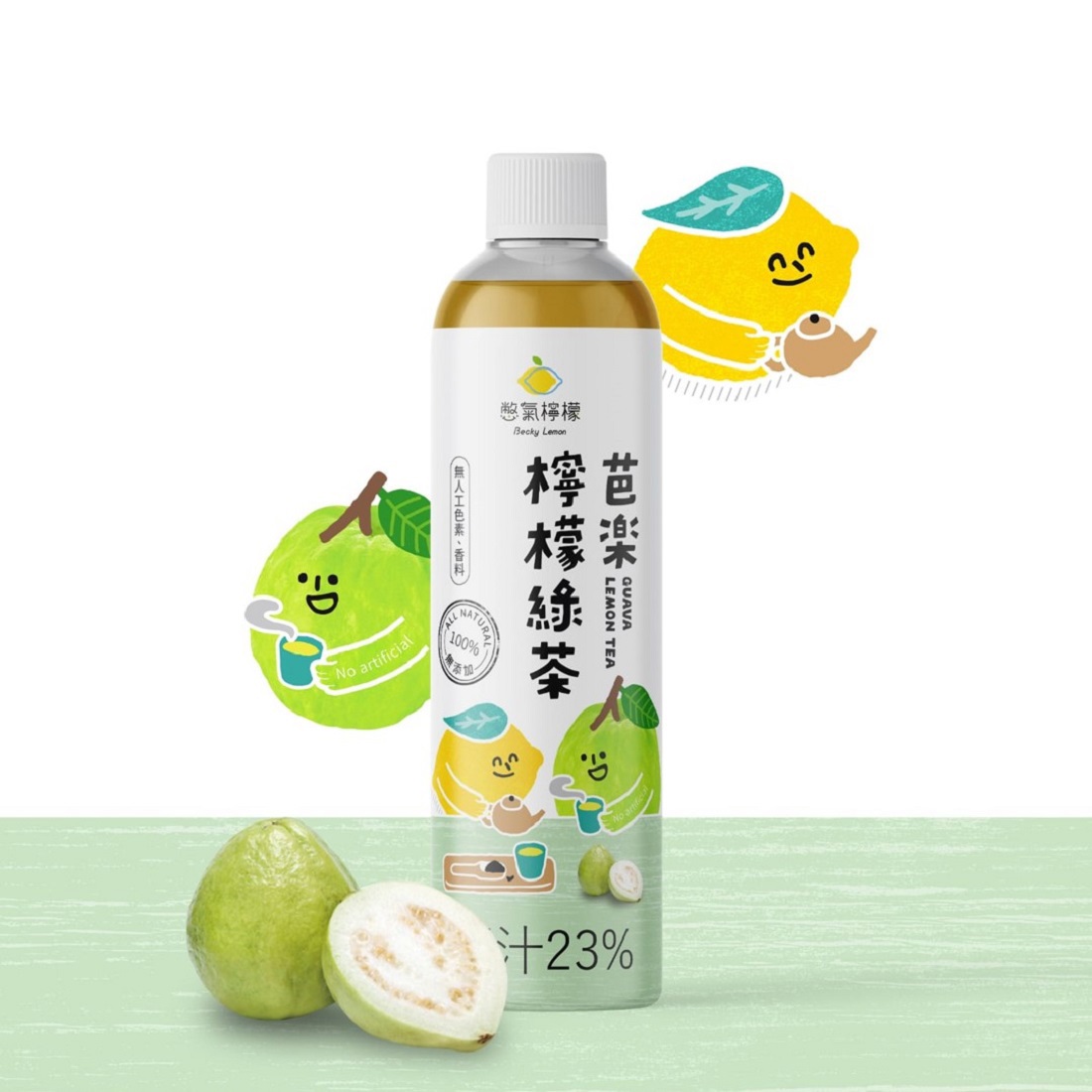 【憋氣檸檬】芭樂檸檬綠茶(600公克±15公克)