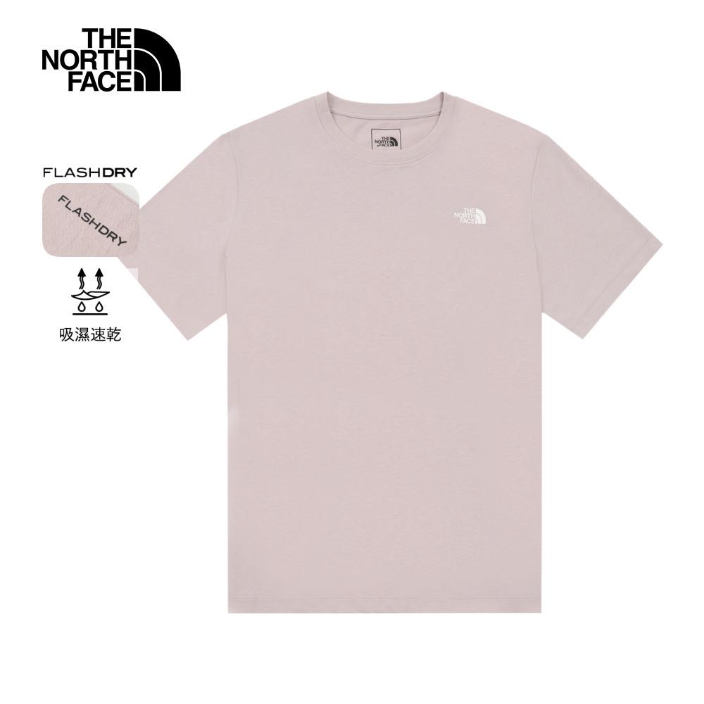 The North Face北面男款灰色吸濕排汗短袖T恤｜89QV1OA