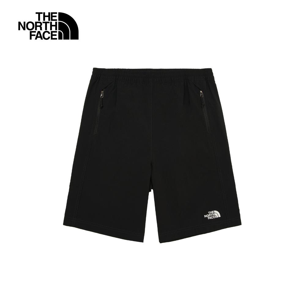 The North Face北面男款黑色UPF防曬短褲｜8BWPJK3