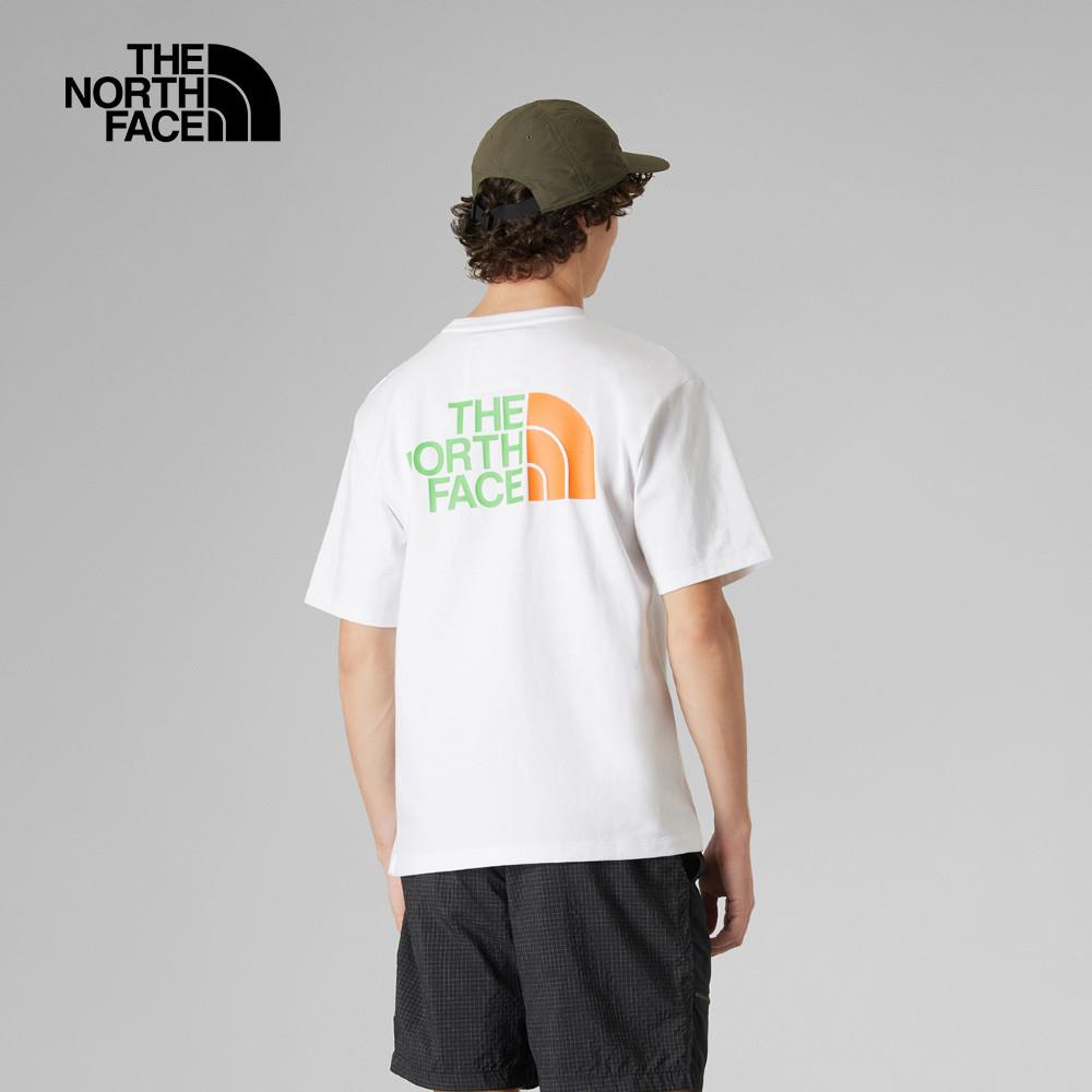 The North Face北面UE男款白色大尺寸LOGO印花短袖T恤｜81M1ZIN
