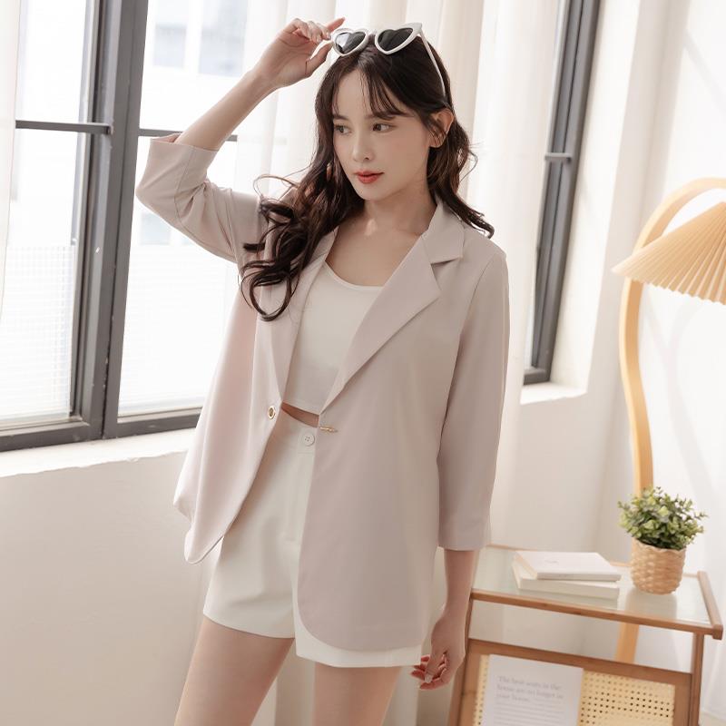【夏季新品】HS 夏日質感西裝外套 粉色