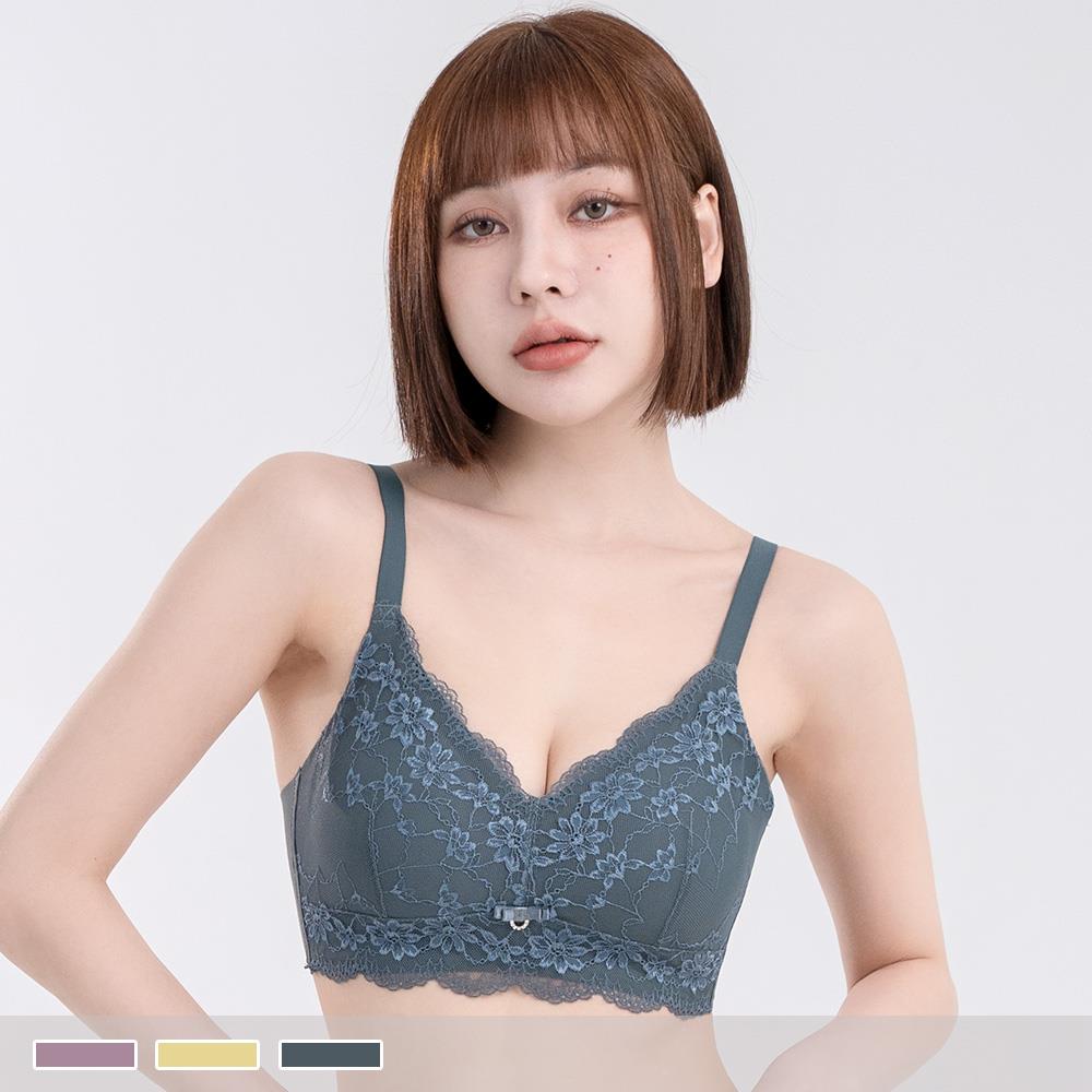 無鋼圈【B~C罩杯】晨光戀語 透氣孔薄襯 無痕側背片 內衣5975