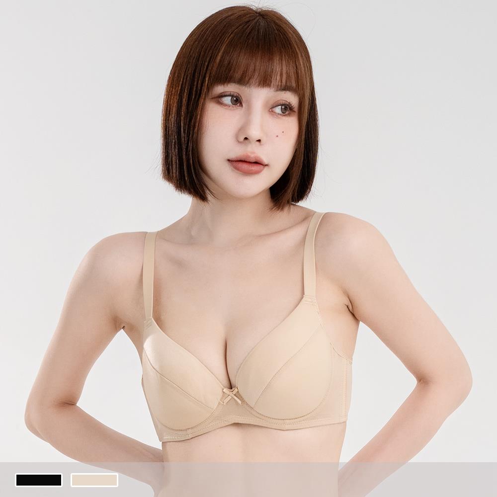 硬鋼圈【C罩杯】夜幕輕語 薄襯純棉內裡 柔滑側背 內衣8616