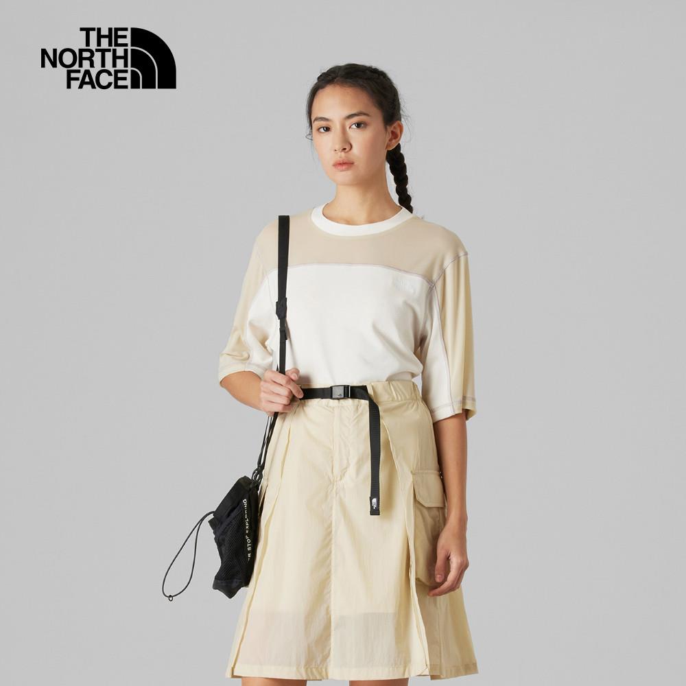 The North Face北面UE女款米白色短袖T恤｜8CM0TIU