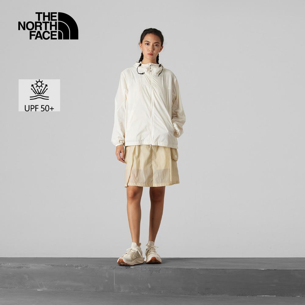 The North Face北面UE女款米白色防風外套｜8CM7QLI
