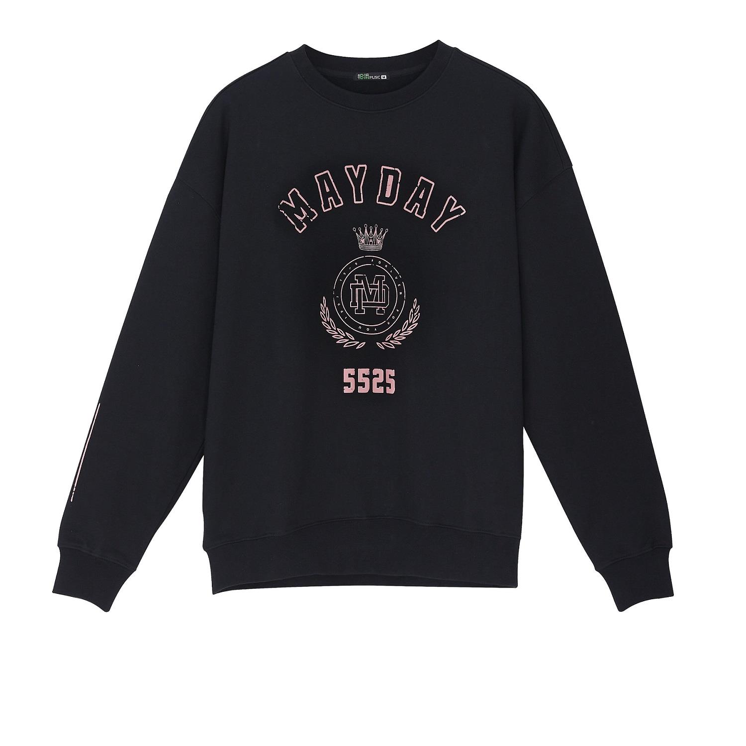 【M56現場取貨】〔五月天 #5525〕青春是人生的實驗課 笑忘歌大學長袖粉黑T-XL