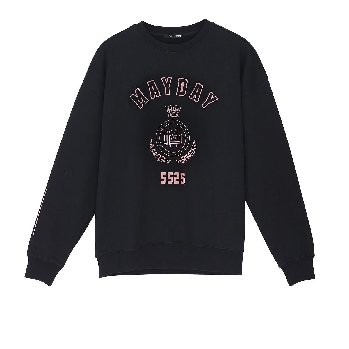 【M55現場取貨】〔五月天 #5525〕青春是人生的實驗課 笑忘歌大學長袖粉黑T-2XL
