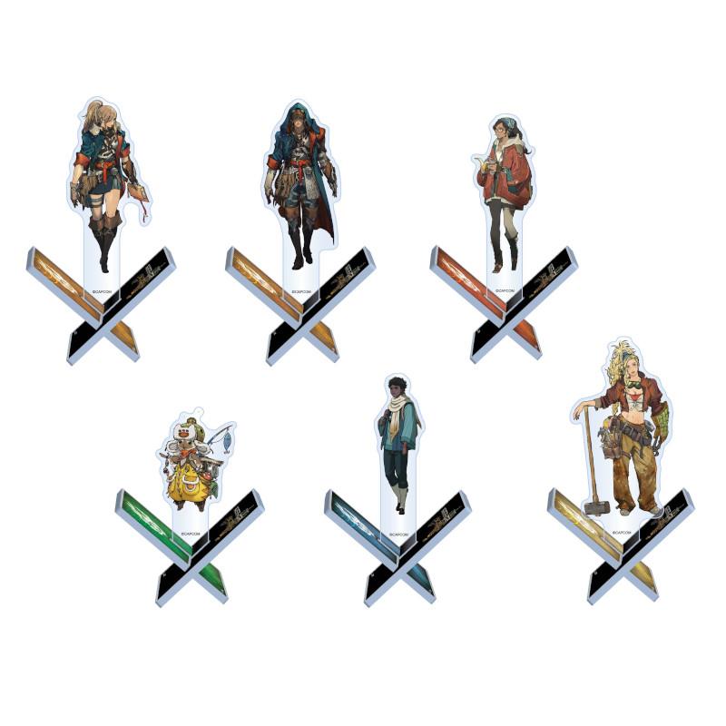 【預購】【CAPCOM】魔物獵人 荒野 壓克力立牌-男獵人/女獵人/隨從艾路/阿爾瑪/拿塔/潔瑪 -2025-10月預定