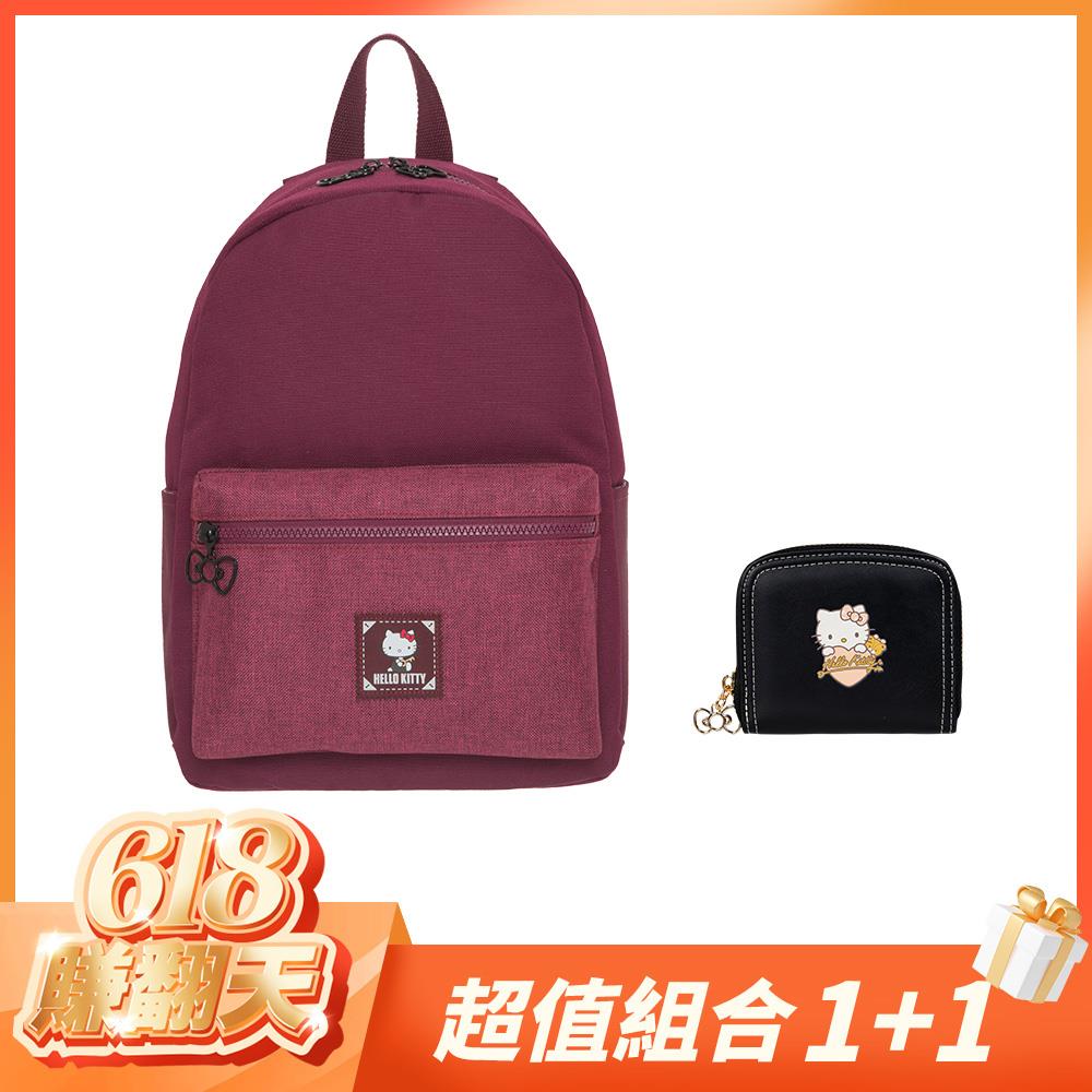 【618賺翻天-超值組合1+1】Hello Kitty  凱蒂印記-後背包兩件組