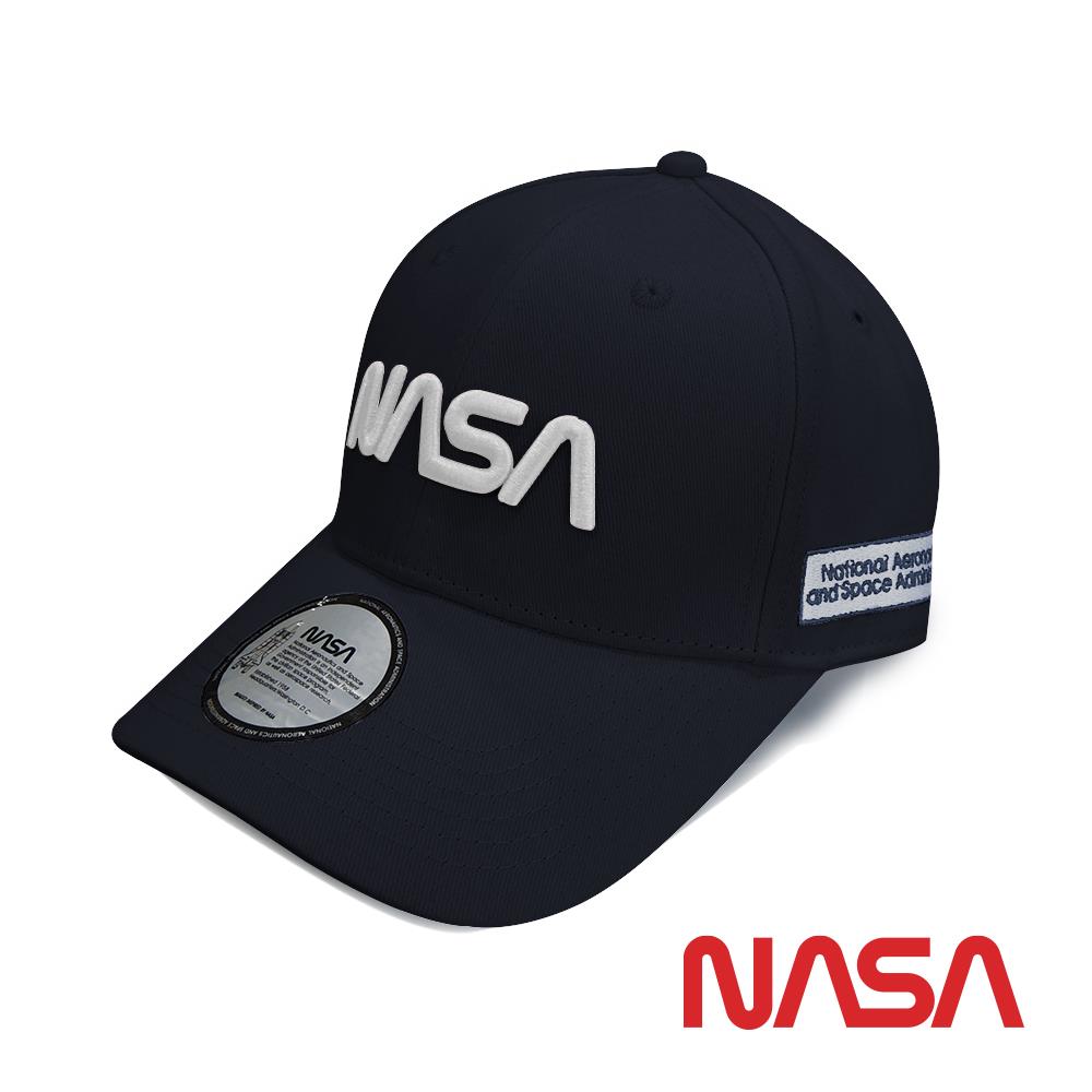 【NASASPACE】字母Logo棒球帽/老帽-藍色(NA30003-08)