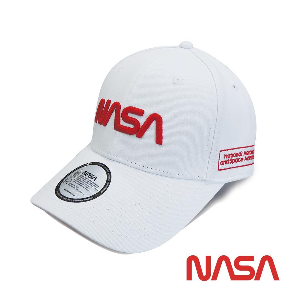 【NASASPACE】字母Logo棒球帽/老帽-白色(NA30003-35)