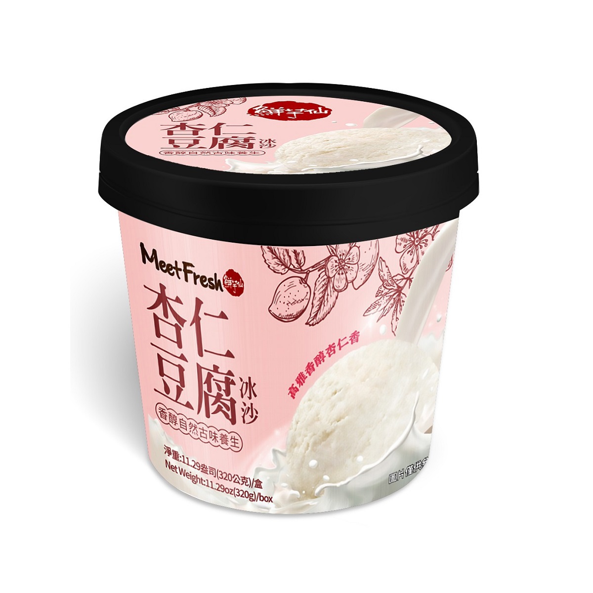 【冷凍店取-鮮芋仙】杏仁豆腐冰沙(360g/杯)