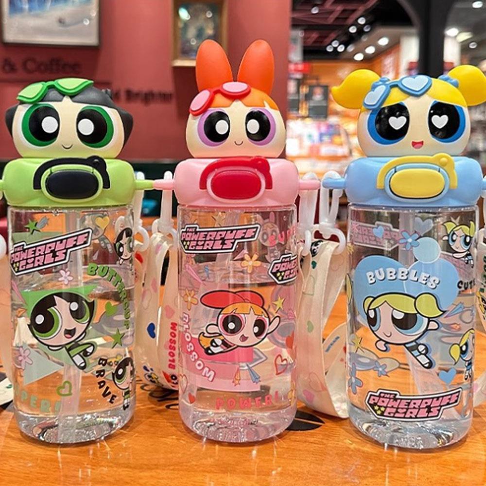 天藍小舖-飛天小女警背帶吸管水壺580ML-共3色-$299【A11115423】
