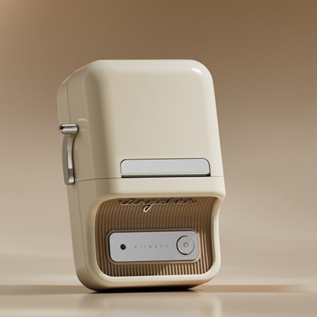 【精臣】B21-PRO標籤機｜奶油白｜( 50*30防水白色貼紙/主機 x1，貼紙 x1)