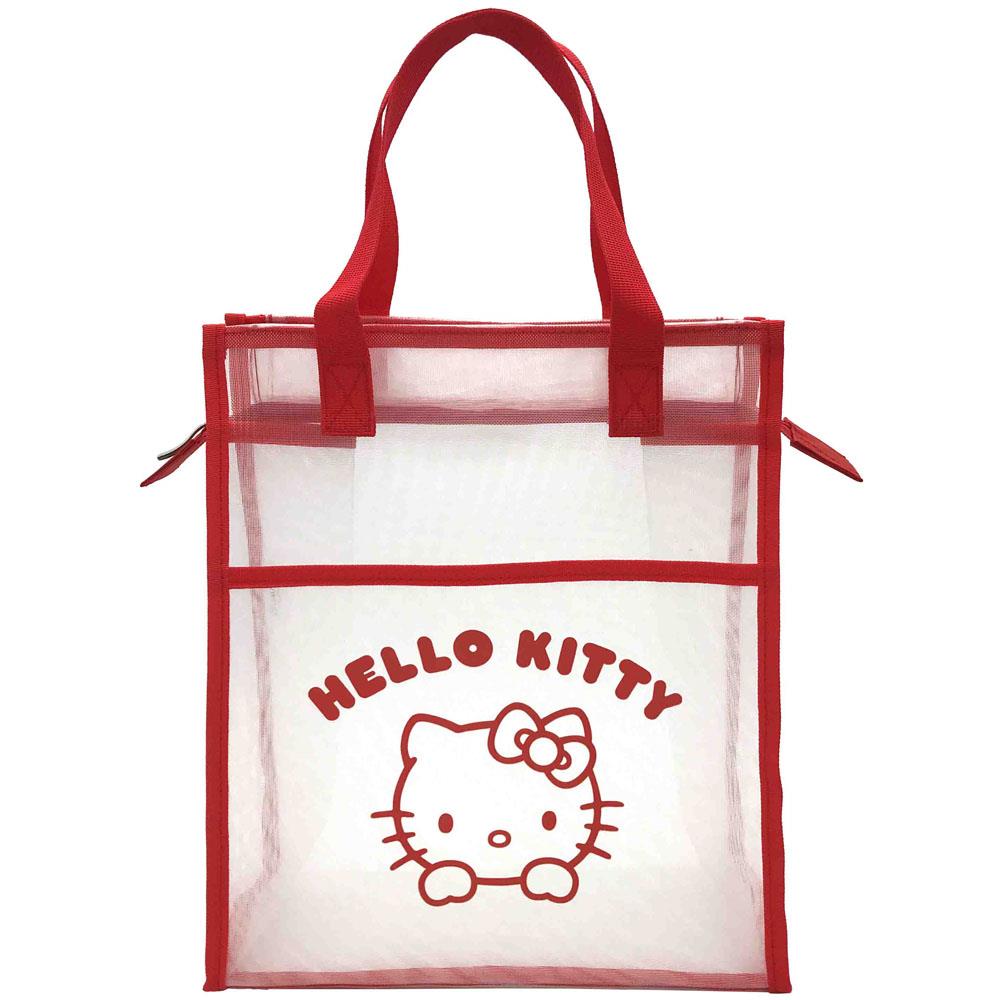 【Hellokitty】網眼布直式手提袋