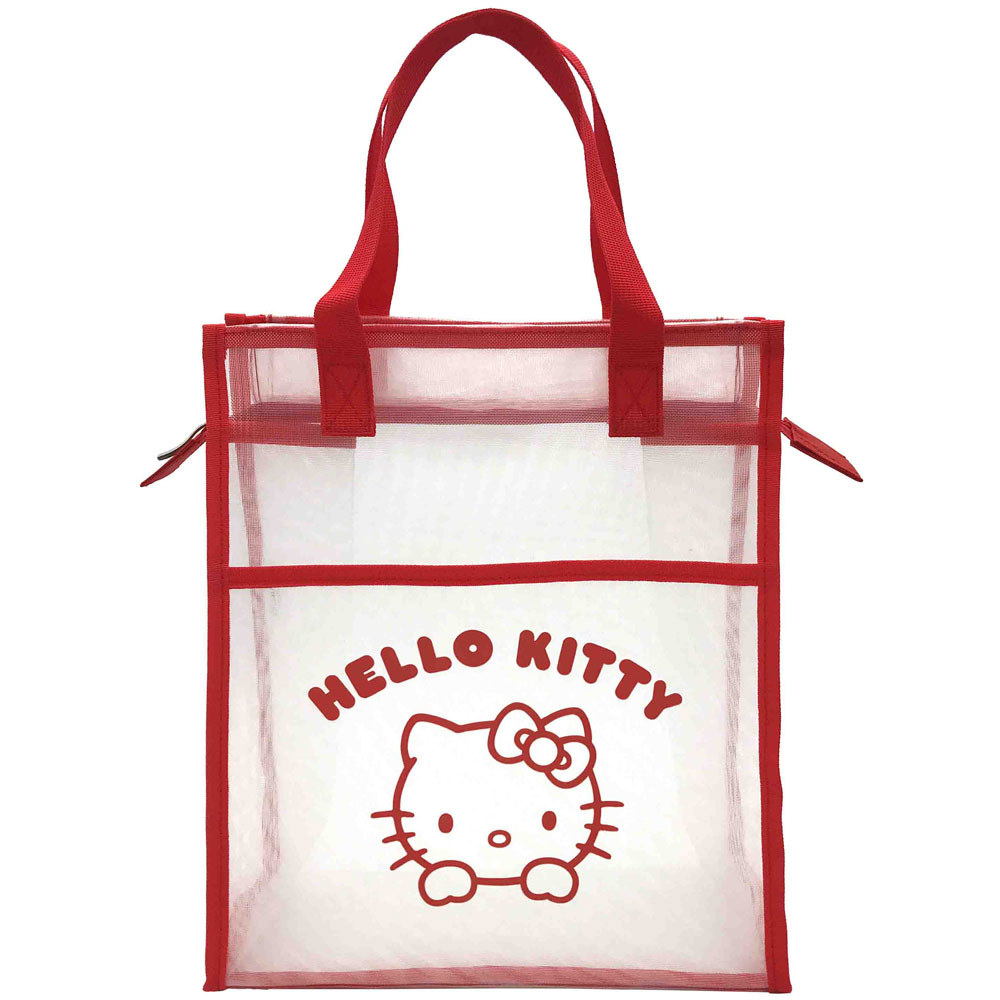【Hellokitty】網眼布直式手提袋
