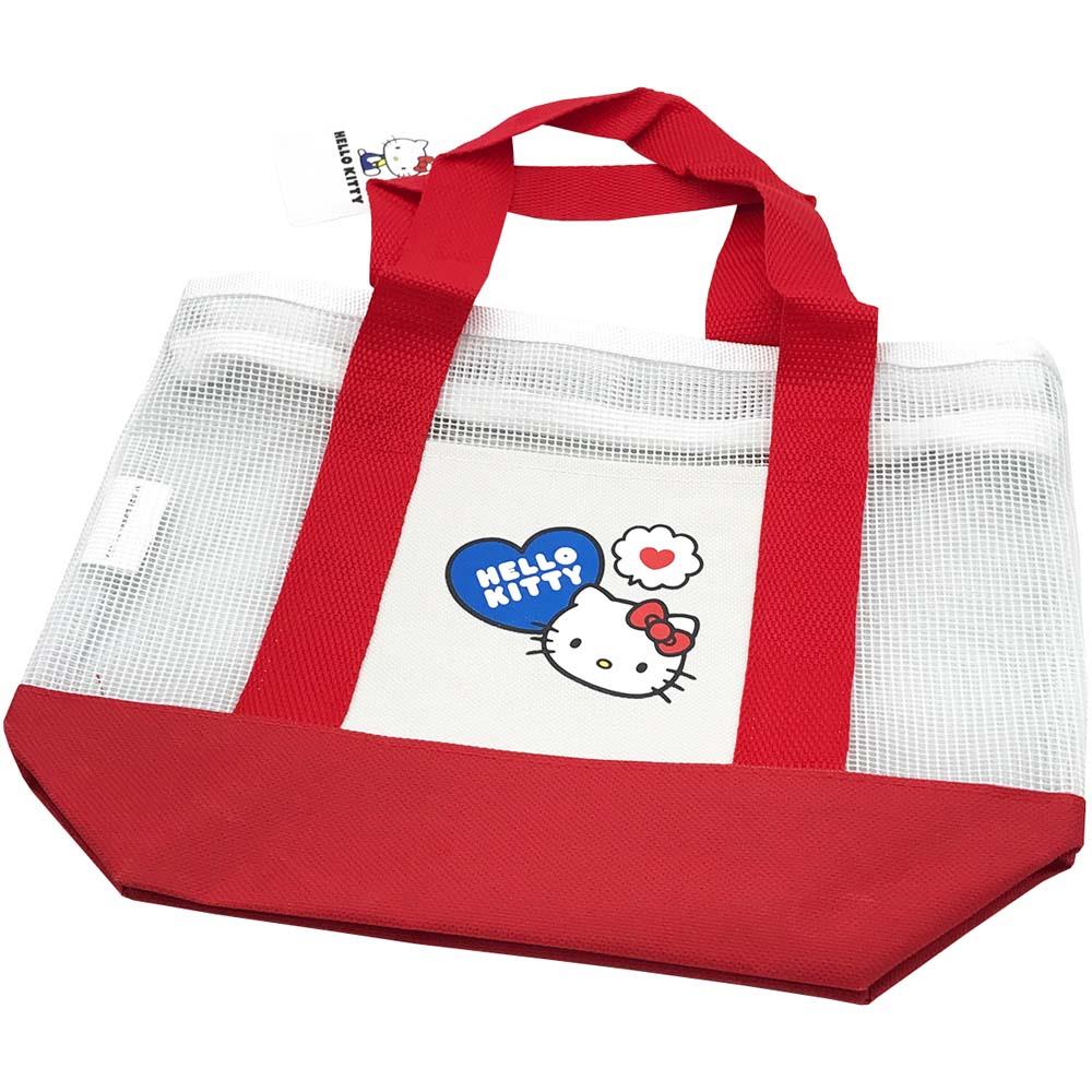 【Hellokitty】網眼布餃型便當袋