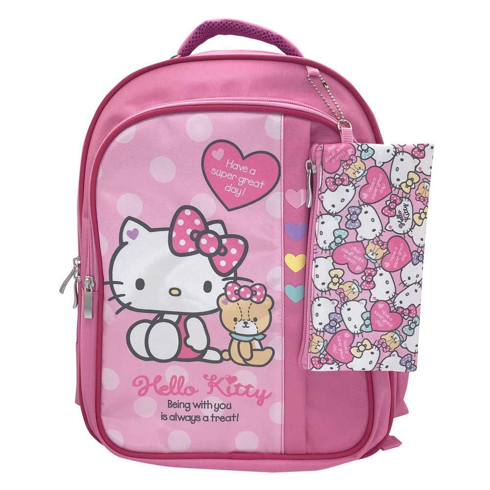 【Hellokitty】三層背包附筆袋(1入)