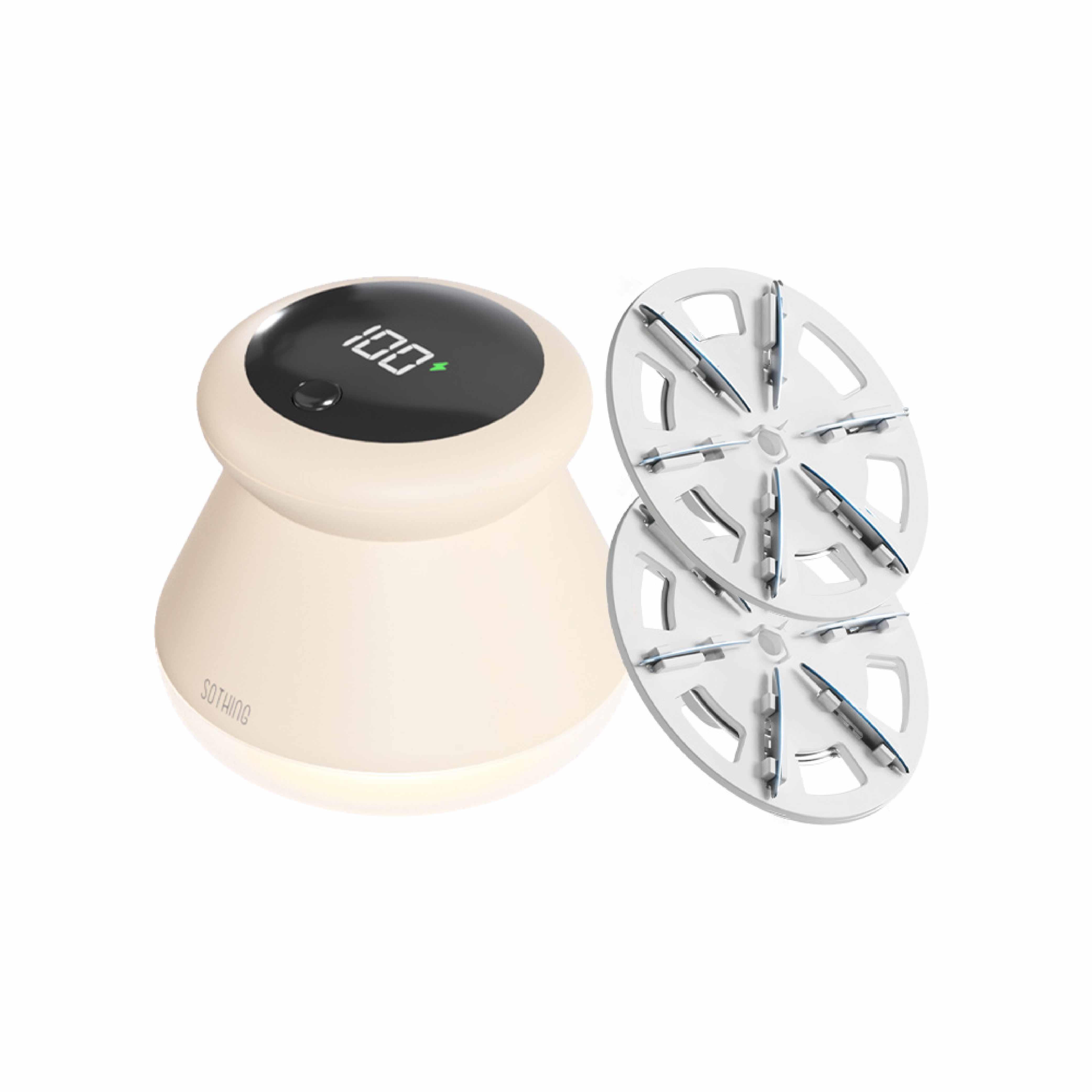 【SOTHING向物】電動除毛球機+替換刀頭*2-杏(刀頭2入 165g+4g*2/組)