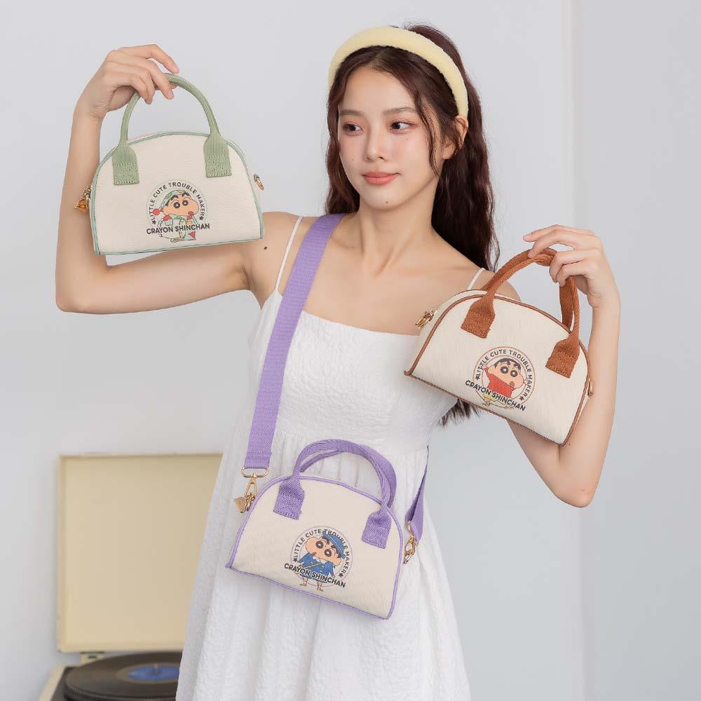 天藍小舖-蠟筆小新配色手提/斜背保齡球包-共3色-$590【A03032009】