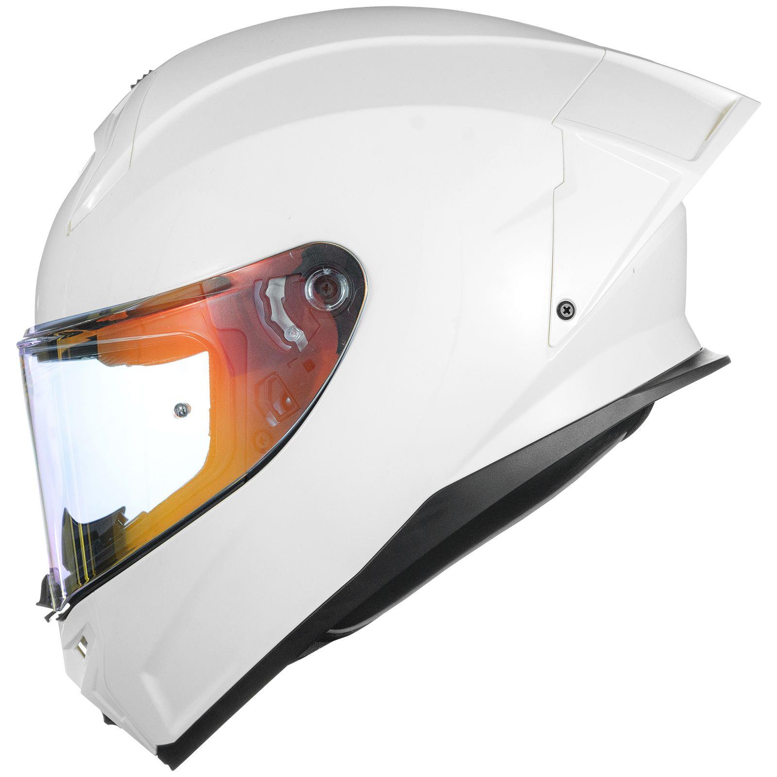 【絕對強悍】ILM MF510 BLANK 素色 白 街道運動全罩式安全帽