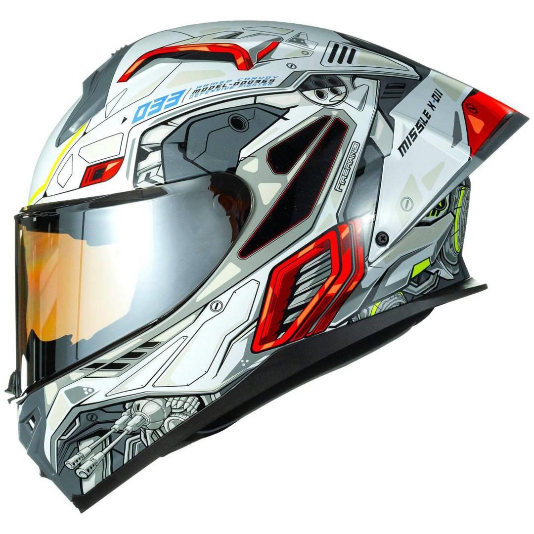 【送鏡片】ILM MF510 SKY 天穹白 街道運動全罩式安全帽