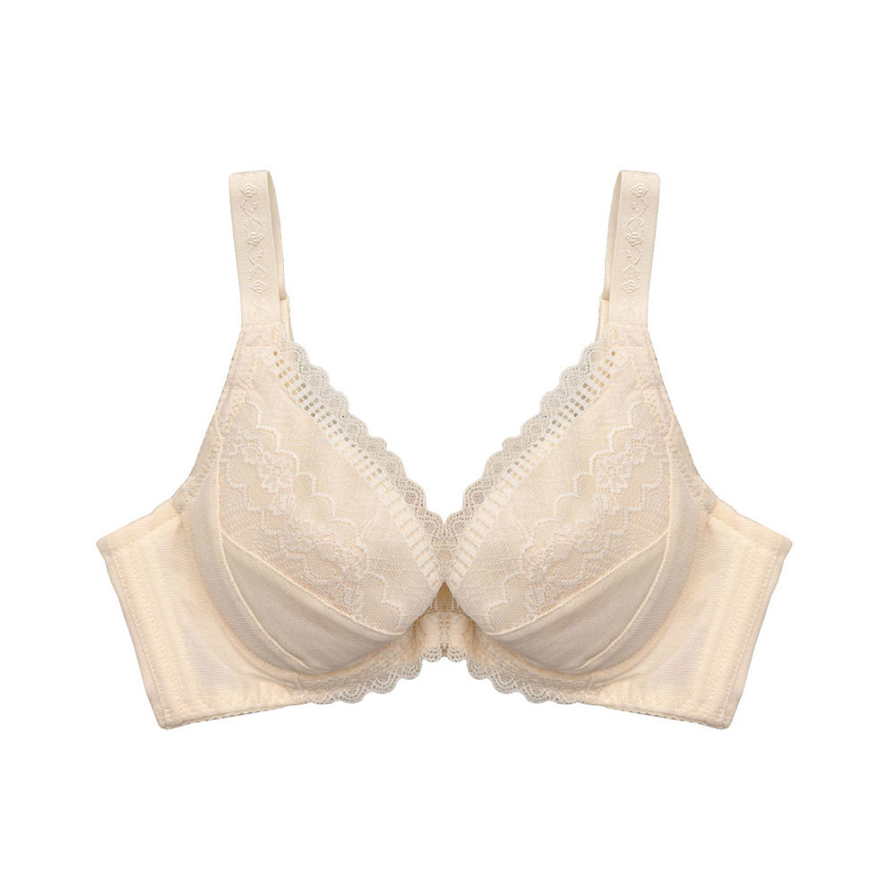 內衣 南法香頌 法式蕾絲調整型機能款(C-F/奶油白)