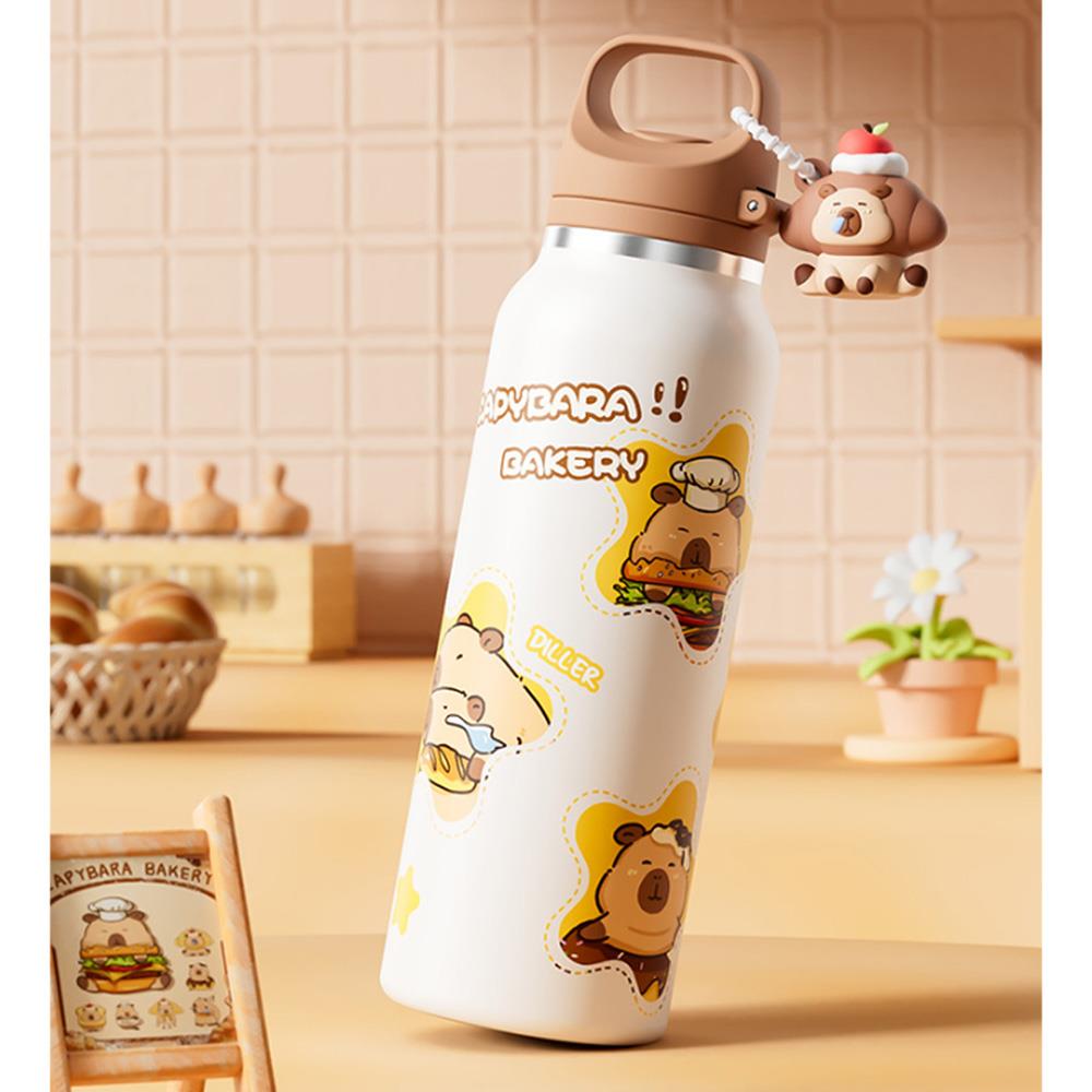 天藍小舖-卡皮巴拉不鏽鋼保溫瓶600ML-單1款-$499【A11115466】
