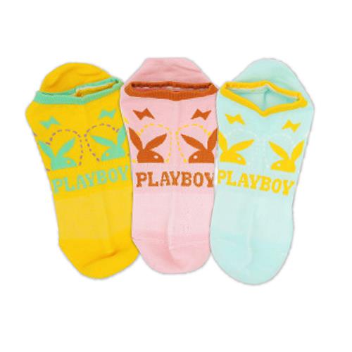 【紅利點數+金】PLAYBOY 兔兔機能棉襪-三入組(3雙、隨機不挑款)