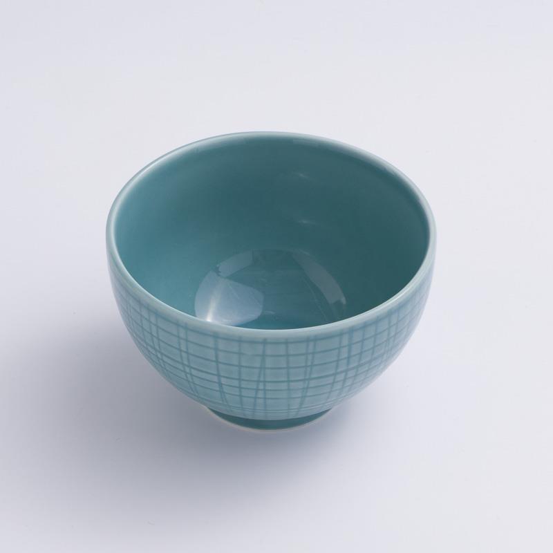 WAGA 湖水綠格 11.5cm 陶瓷深碗｜單品