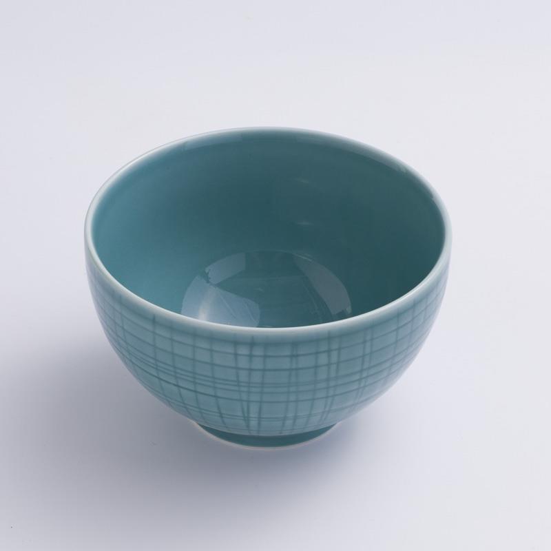 WAGA 湖水綠格 13.5cm 陶瓷深碗｜單品
