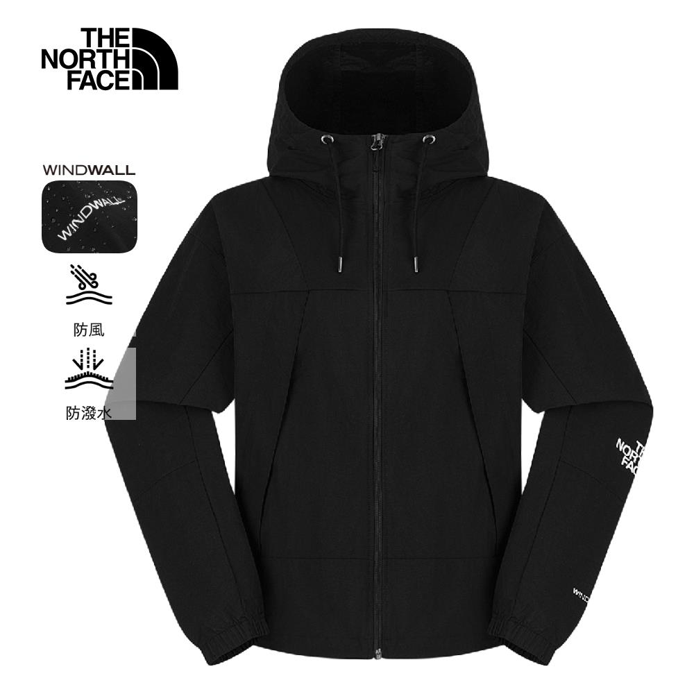 【24H限時搶購】The North Face北面女款黑色DWR防潑水連帽外套｜8EXCJK3