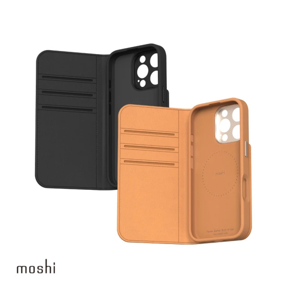 【Moshi】IP16磁吸可拆卡夾型皮套