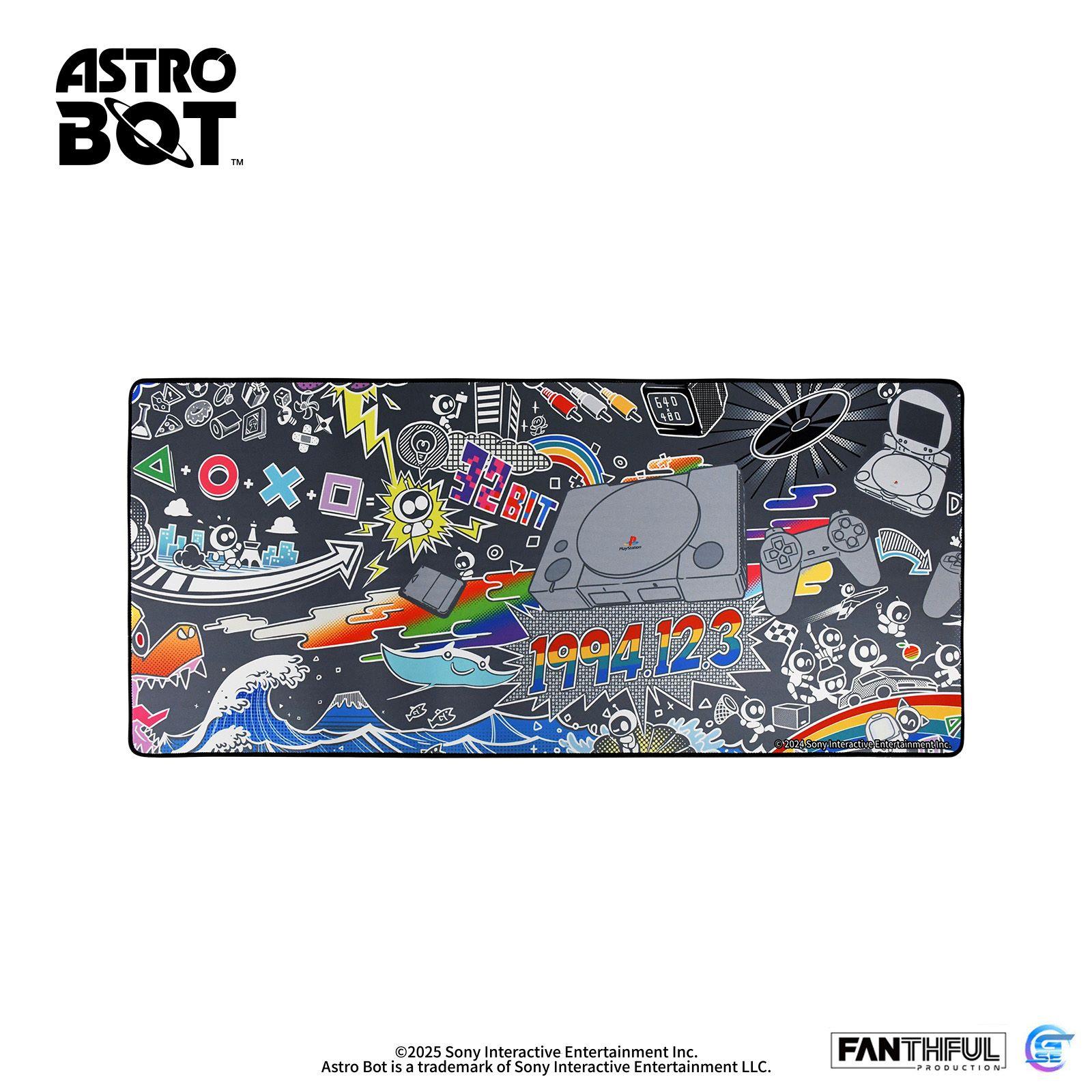 【周邊商品】Astro Bot 宇宙機器人 桌墊《PS1版壁畫》(受注生產不可取消)