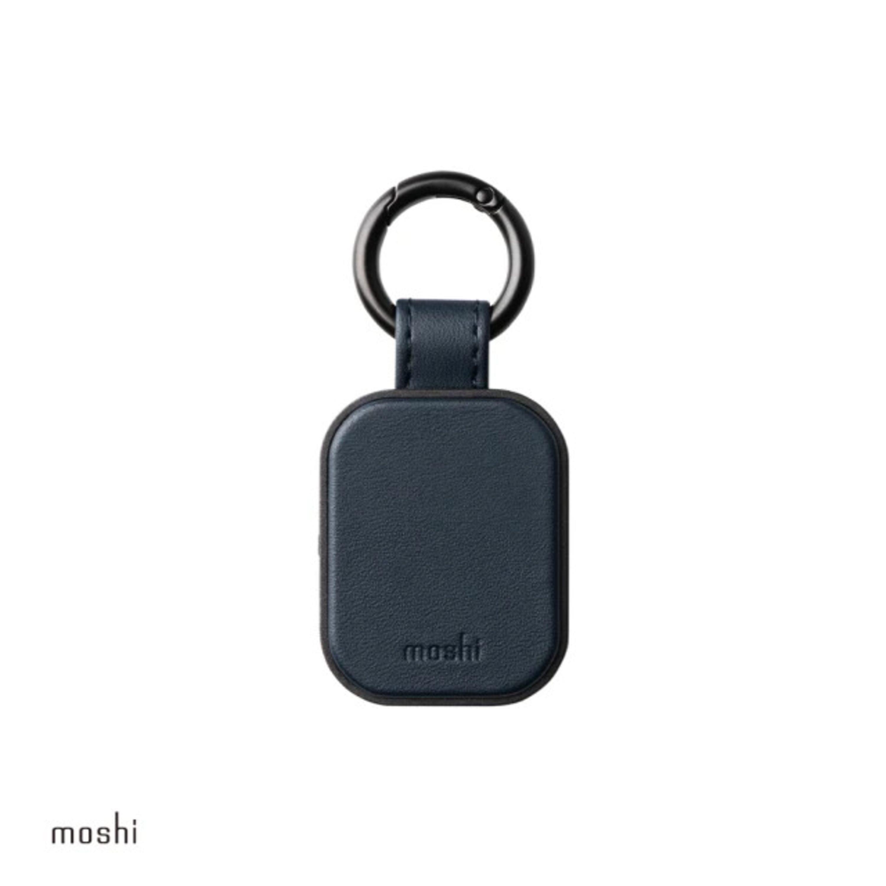 【Moshi】Qulio 定位器-午夜藍(經 Apple Find My 認證，兼容性：僅適用於 iOS 14.5以上之版本)