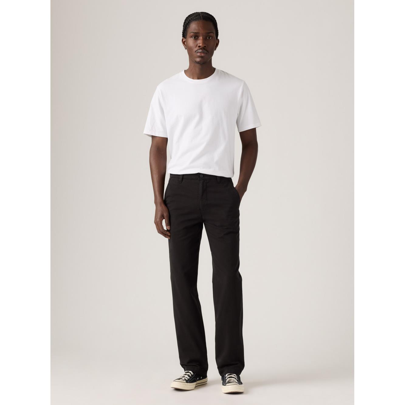 Levi’s® XX CHINO 中腰直筒 休閒褲 黑色 人氣新品