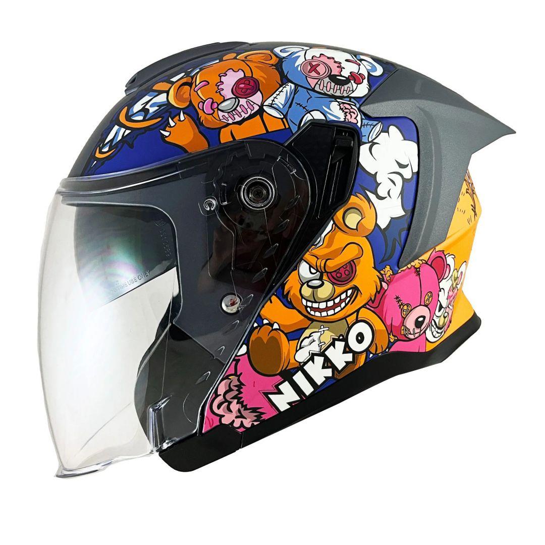 【可愛塗鴉】Nikko N560 #2 歌德泰迪 3/4罩式安全帽