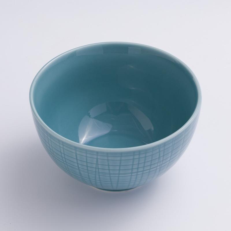 WAGA 湖水綠格 16cm 陶瓷深碗｜單品