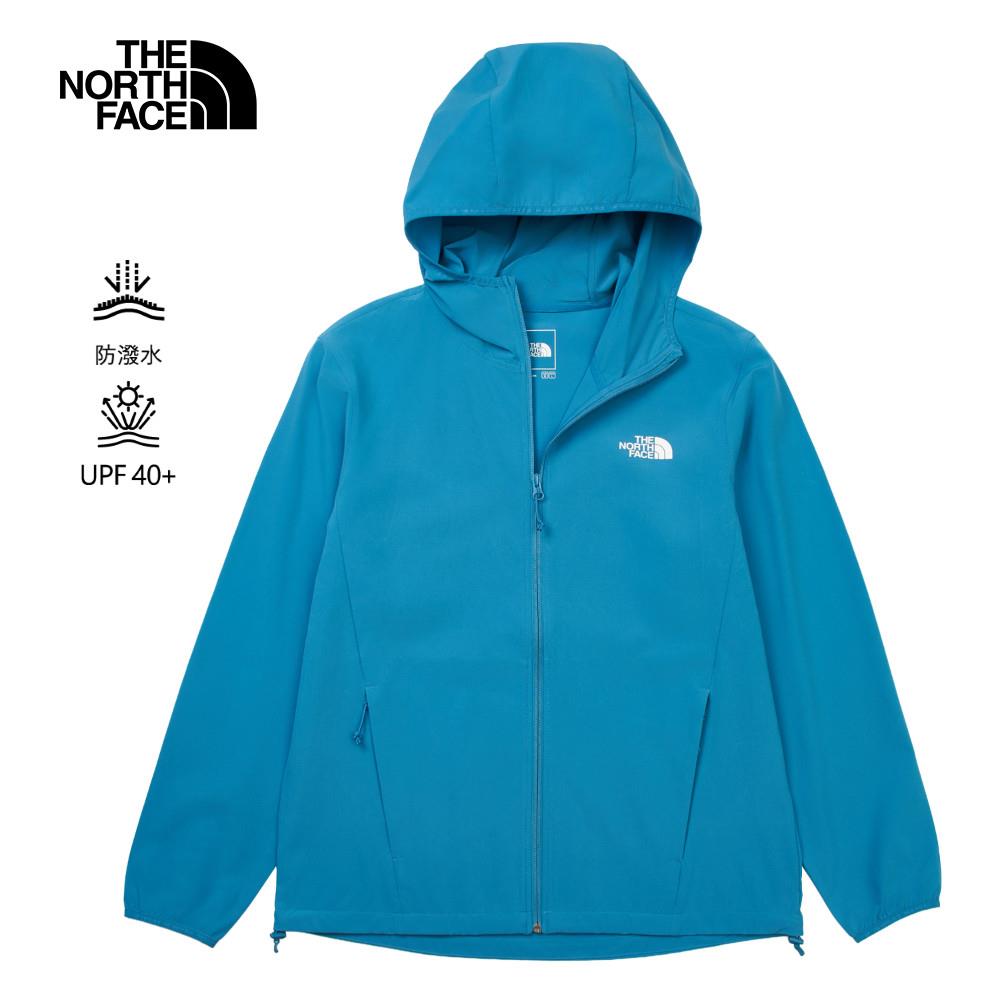 The North Face北面男款藍色DWR防潑水防風外套｜8BW86HO