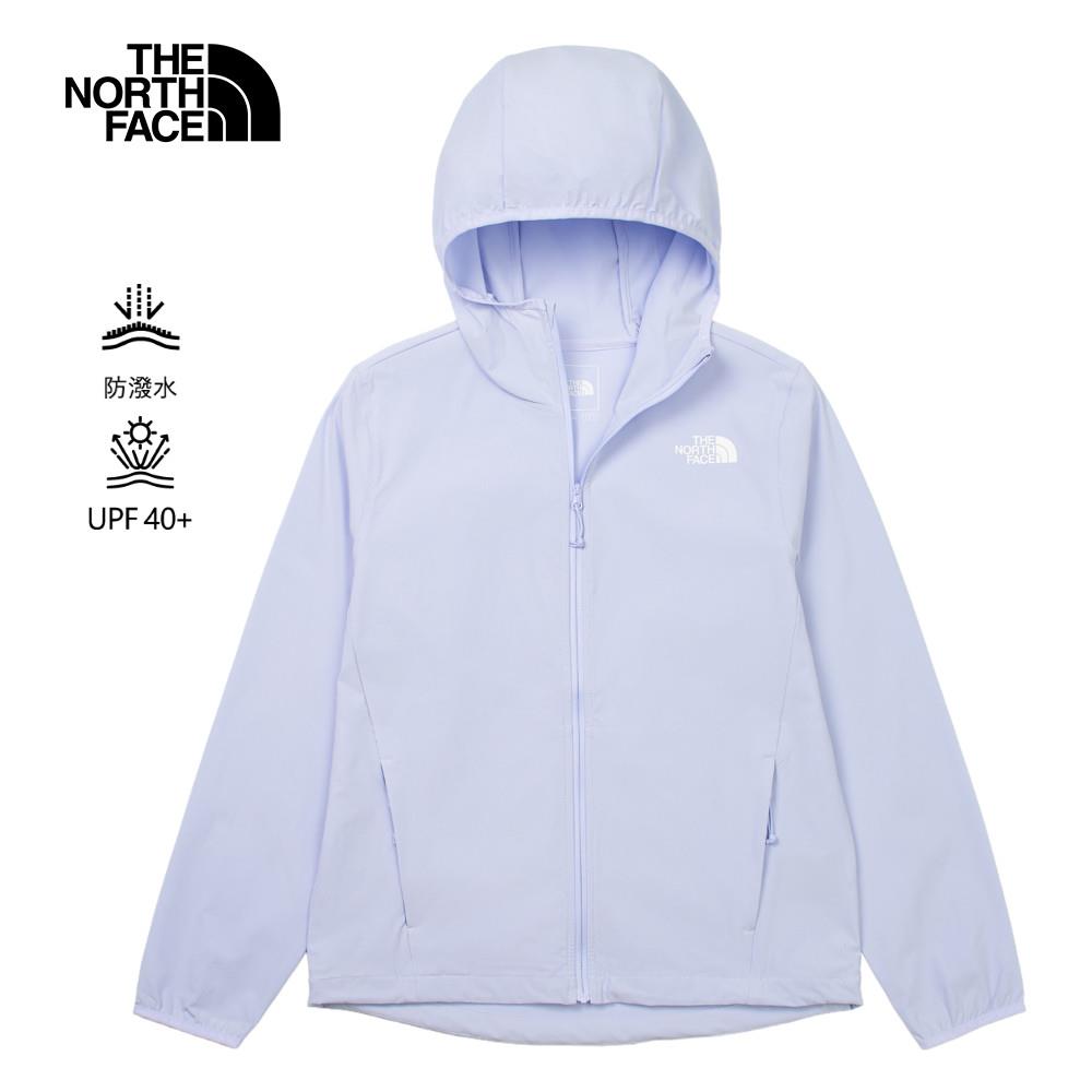 The North Face北面女款紫色DWR防潑水防風外套｜8BW90VI
