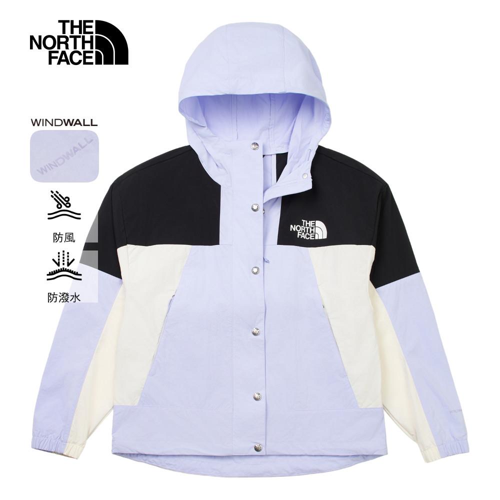 The North Face北面女款紫黑拼接WindWall防風外套｜8CJS6H2