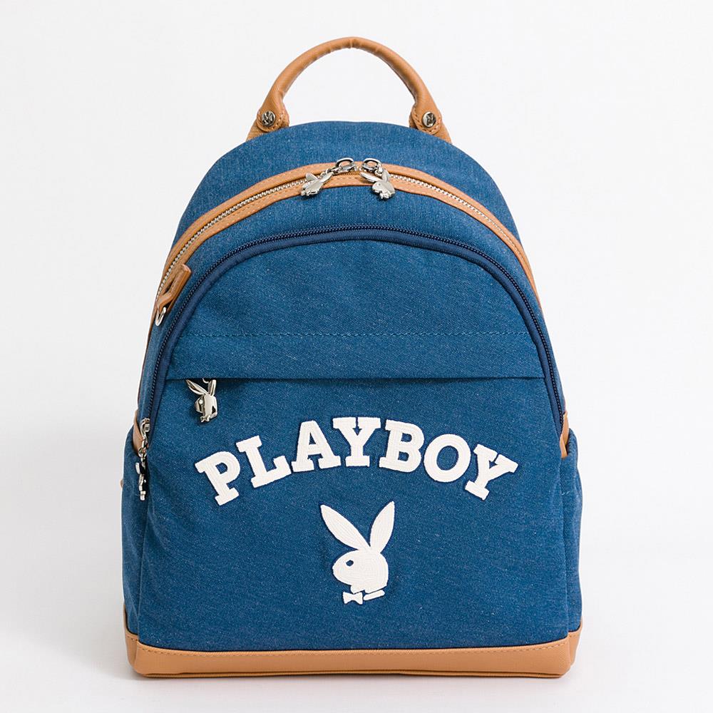 PLAYBOY-後背包 Newtro系列 -藍色(541-1403-50-8)