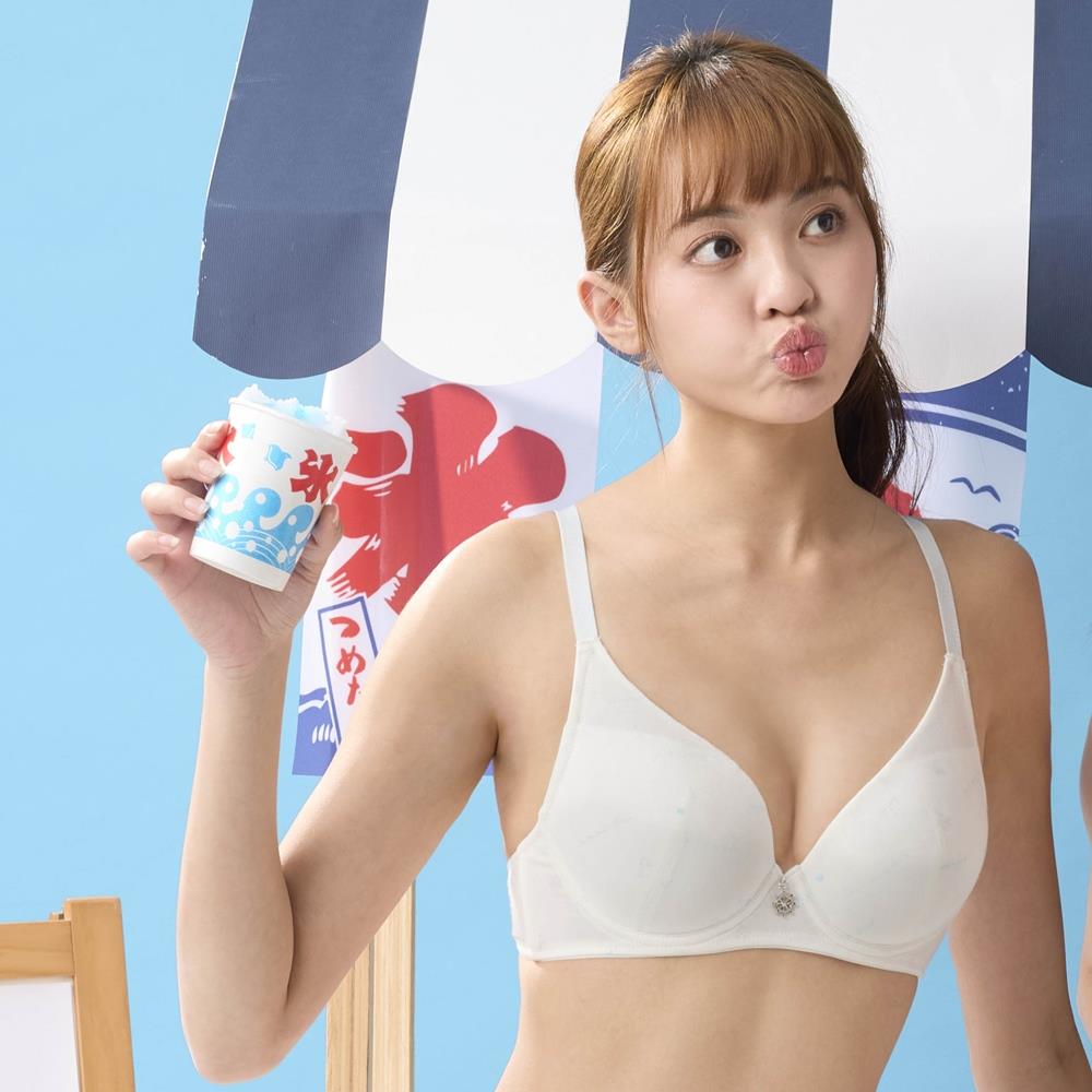 嬪婷-FTC舒適鋼圈 B-E罩杯內衣-小深V(雲朵白) BB3694CR